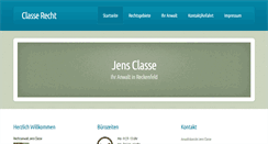 Desktop Screenshot of classe-recht.de