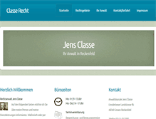 Tablet Screenshot of classe-recht.de